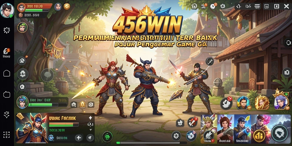 Screenshot 456WIN menampilkan aksi strategis yang intens.