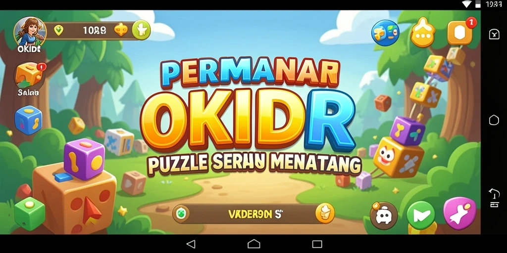 Tangkapan layar gameplay OKIDR yang menampilkan tantangan puzzle.