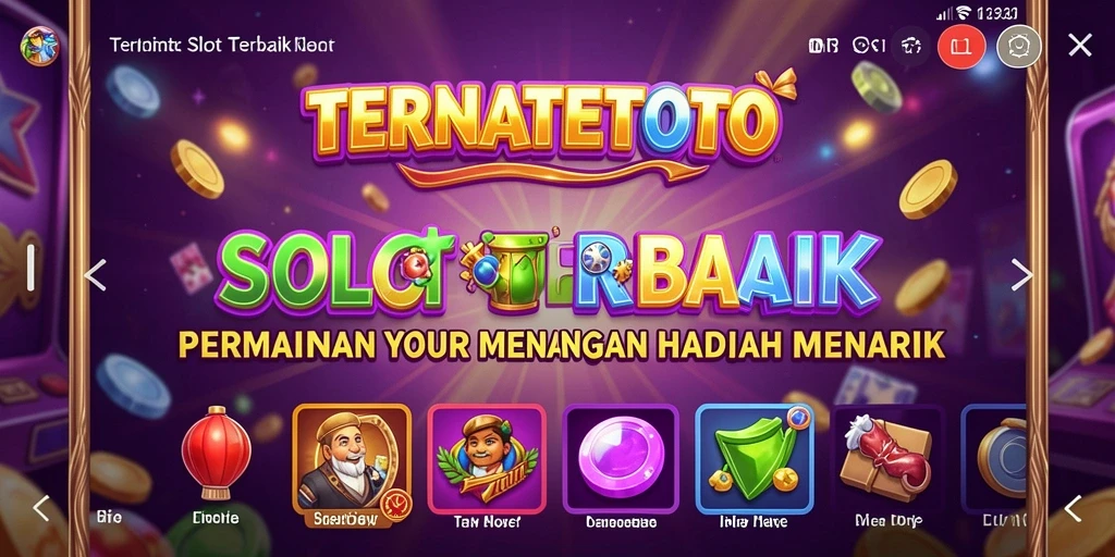Tangkapan layar gameplay TERNATETOTO yang menampilkan slot menarik.