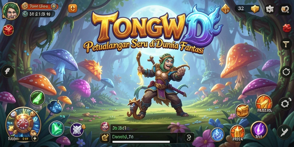 Gameplay TONGWD yang penuh petualangan dan tantangan.