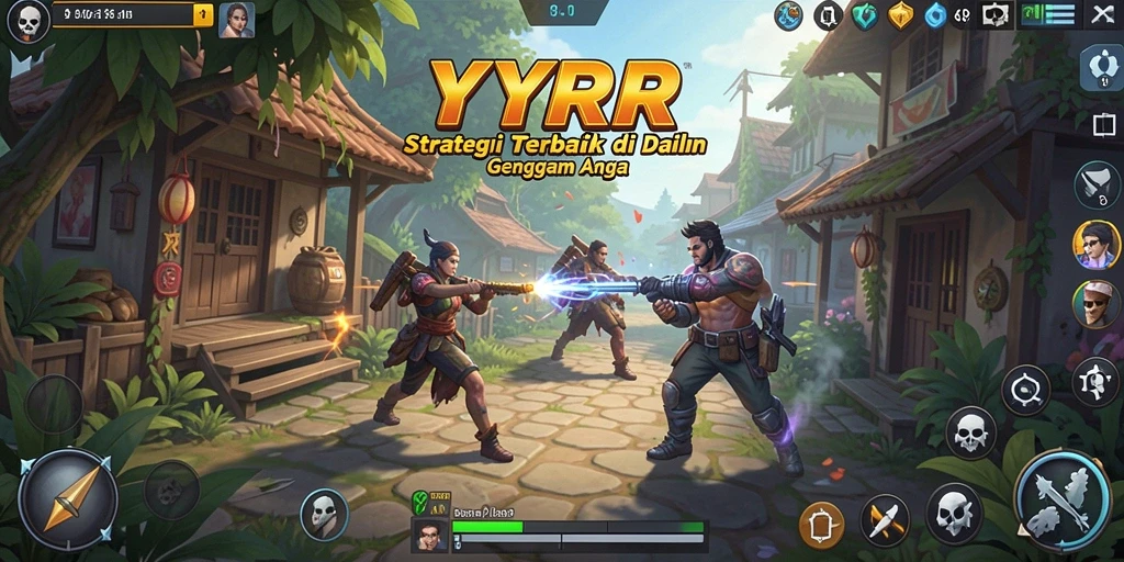 Tangkapan layar utama YYRR menunjukkan aksi strategi yang mendebarkan.